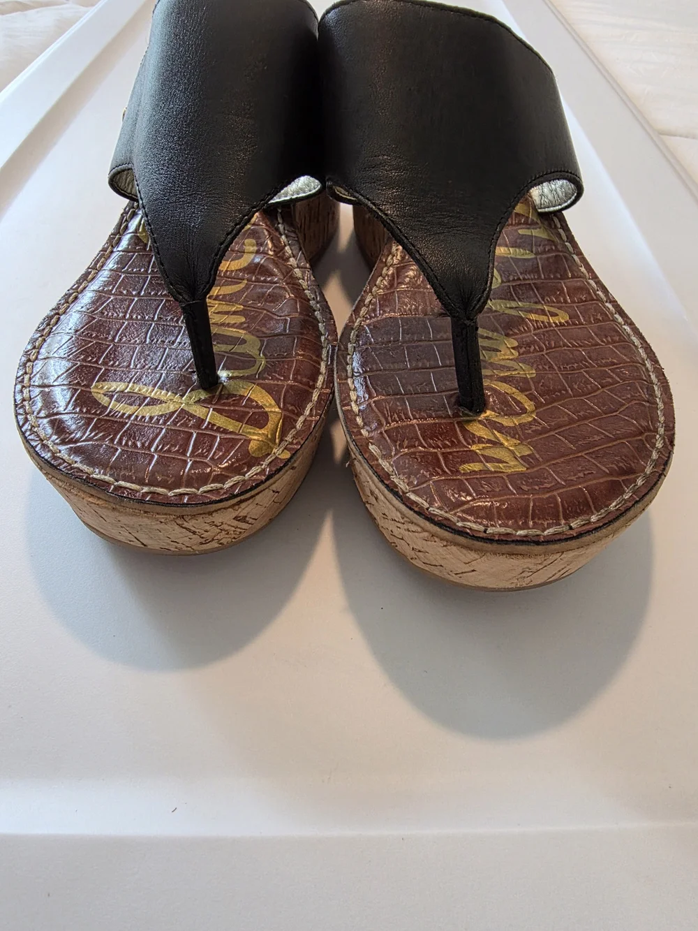 Sam Edelman Black Leather Sandals